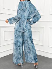 Modelyn Women Two Pieces Outfits For Daily Wear - Blue - View 3