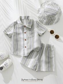 Cozy Pixies Bộ đồ polo cho bé trai - màu xanh lá - Xem 6
