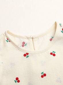 SHEIN Vestido casual de gasa con estampado floral sin mangas para niña de vacaciones - Multicolor - Ver 3