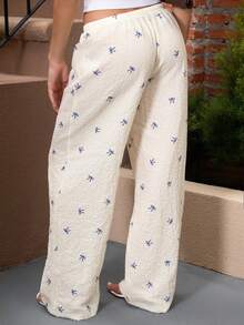 juhmazzocco Elegante, tief sitzende, sexy und bequeme Damenhose mit Schleifenstreifen-Muster, vielseitig einsetzbar - Gelb - Übersicht 7