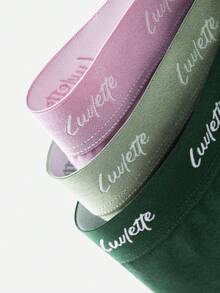 LUVLETTE 3-Pack Soft Cotton Mid-Waist Cheeky Women Underwear Panties Set - Multicolor - View 5