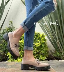 MOCASINES DE MODA PARA DAMA, COMODOS - nude - Ver 1