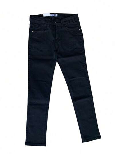 Jeans Hombre Stretch Regular Fit Pantalón de mezclilla Tela Stretch Tiro Alto 3 Colores