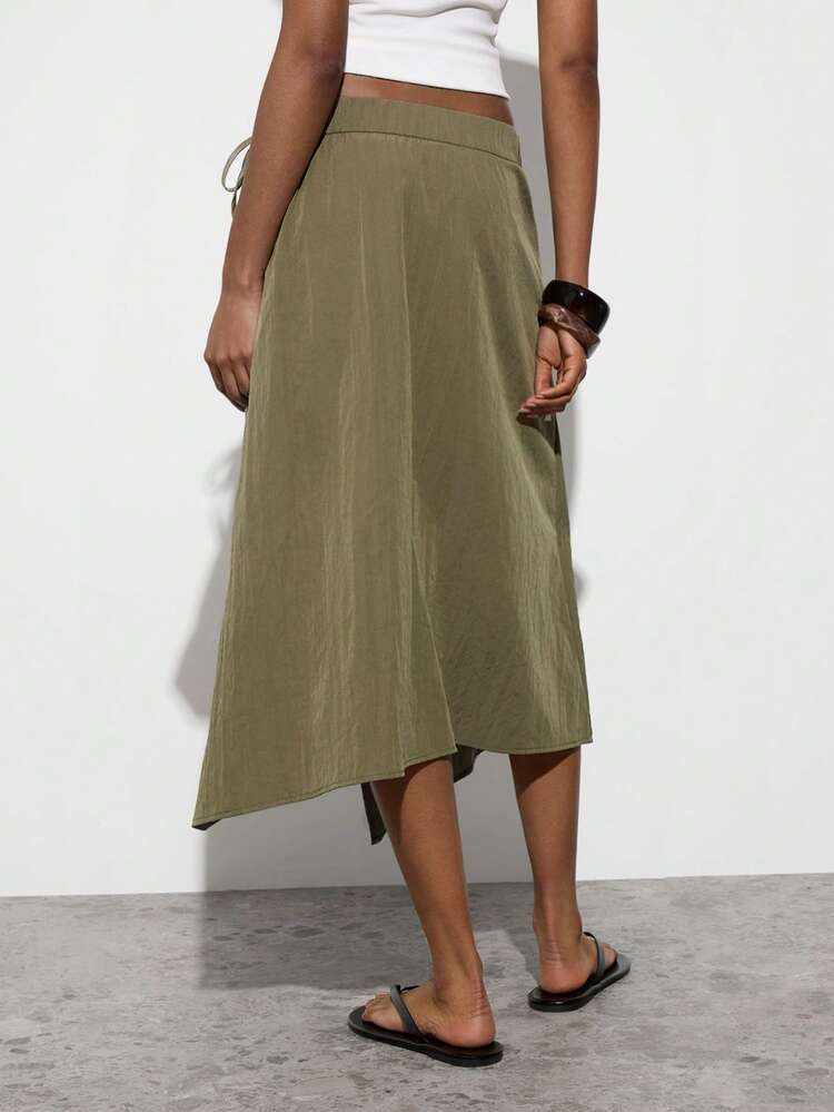 SHEIN Maija Damen Casual Wickelrock