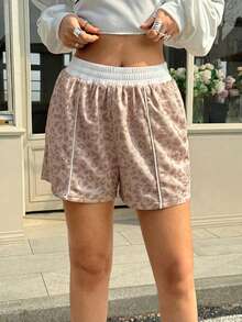 Aidyla 女士休闲弹力腰短裤 - 彩色 - 查看 5