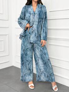 Modelyn Women Two Pieces Outfits For Daily Wear - Blue - View 6