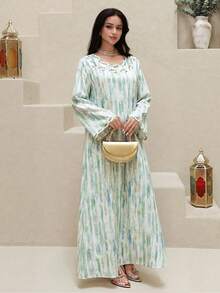 Yasmyna Kaftan & Jalabiya - Green - View 3