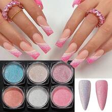 Luminous Pigment Powder Set, Fluorescent Nail Pigment Powder, Holographic Shine Sugar Coated Mermaid Powder, Ultra Fine Glitter - Multicolor - View 7