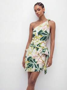 Maija Women's Summer Holiday Floral Print Sleeveless Mini Dress,Going Out Outfits Summer Outfits Cocktail Garden Party Holiday Vacation Dress Dresses For Women Party Beach Wedding Graduation Elegant Tropical Casual Formal Y2k Country Business Work Outfits For Women White Floral - Multicolor - View 1