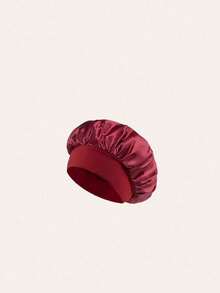 SHEIN 1/2 piezas Gorro de seda para dormir, gorros de satén para el cabello, gorro de dormir de seda con banda elástica suave, envoltura de cabello de seda para cabello rizado, gorros para el cabello para mujeres que duermen, envoltura de cabello de seda, gorro de dormir de seda de banda ancha elástica, suave y transpirable, ideal para preservar los rizos durante la noche, gorros de ducha para todas las estaciones, cómodo para pacientes de quimioterapia (Negro/Polvo) - Rosa - Ver 15