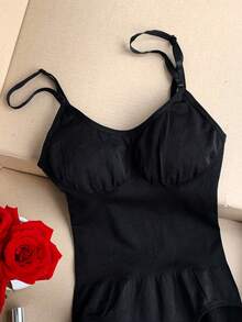 Comfortcana Women's Black Tummy Control Shapewear Bodysuit Slimming Backless Briefs - Black - View 6