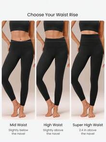 GLOWMODE Leggings De Bolsillo De Cintura Alta Superalta Featherfit™ High Expectations De 26" - Dark Blue - Ver 2