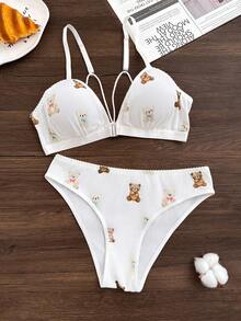 Bộ 2 áo ngực không gọng cài trước dành cho nữ - Nhiều màu - Xem 1