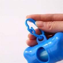 1pc Bone Shaped Dog Poop Bag Dispenser, Dog Waste Bag Holder, Small Dog Bag Dispenser With Hook For Pet Puppy Walking Hiking Camping - Multicolor - View 10
