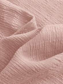 Plus Size Women Solid Color Casual Versatile Daily Wear Jacket - Pink - View 6