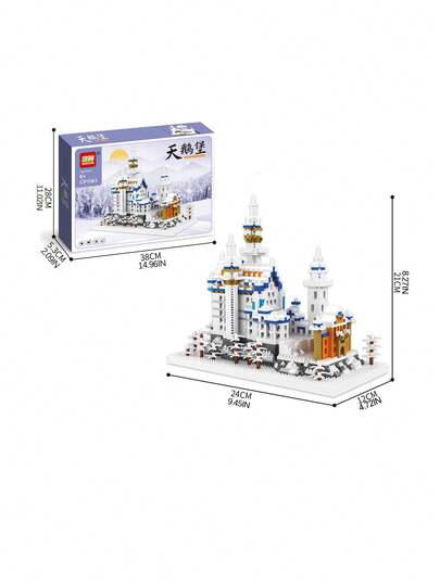 Đây là một bộ mô hình lắp ghép lâu đài. Nó có thể giúp nâng cao kỹ năng thực hành, cải thiện sự tập trung và tính kiên nhẫn của bạn. Bộ mô hình tái hiện một cách khéo léo các yếu tố đặc trưng của một lâu đài, chẳng hạn như mái nhọn, tháp và cửa sổ, và sử dụng sự kết hợp màu sắc mộng mơ.