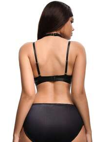 SHEIN 1件朋克风性感内裤，专为年轻女性设计 - 黑色 - 查看 2