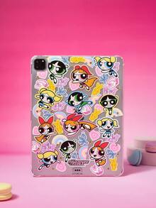 THE POWERPUFF GIRLS X SHEIN The Powerpuff Girls Shockproof Protective Tablet Case - Multicolor - View 2