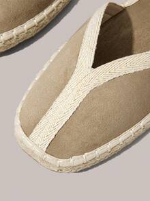 Styleloop Women's Beach Vacation Style Tie-Up Flat Sandals - Khaki - View 4