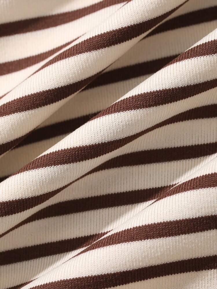 Women's Casual Striped Boat Neck T-Shirt, Spring & Summer