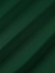 SHEIN MOD Áo nữ in hoa, cổ lệch, kiểu dáng thường ngày, đa năng. - Màu xanh lá cây đậm - Xem 5