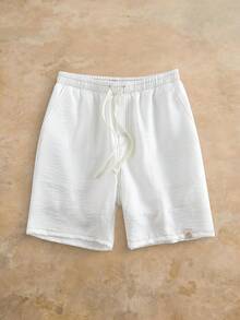 VENTUSAIL Herren Lässig Shorts, aprikotfarbene gewebte Shorts, geeignet für, Urlaub, Strand, Date, Sommeroutfit, Alltagskleidung, tolles Geschenk für Freund/Ehemann, Y2K, Herren Lässig - Aprikosenfarben - Übersicht 4