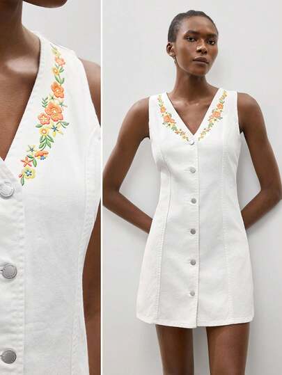 Maija Women's Denim Dress For Daily Wear