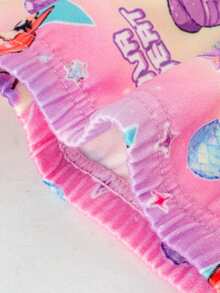 女童簡約時尚純色系列無鋼圈細肩帶內衣與舒適四角內褲4件套內衣組 - 彩色 - 查看 3