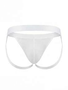 DrisQ Men's Solid Color Elastic Waist Sexy Briefs - White - View 6