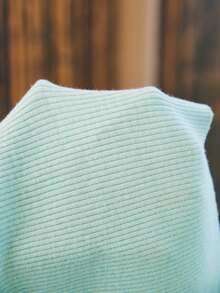 Zovinel Mini Ribbed Bodycon Skirt - Mint Green - View 8