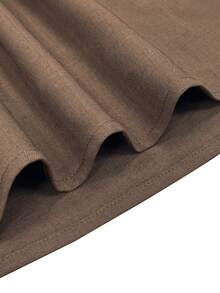 EMERY ROSE Women's Square Neck Cap Sleeve Ruffle Trim 2 Pieces Casual Summer Set - Brown - View 4