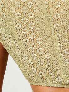 Zyxie Áo croptop nữ kiểu dáng thường ngày, đa năng, có bèo nhún, thích hợp cho hẹn hò. - màu xanh lá - Xem 7