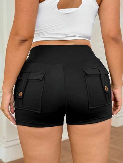 BamGleam Quần short thể thao cỡ lớn dành cho nữ