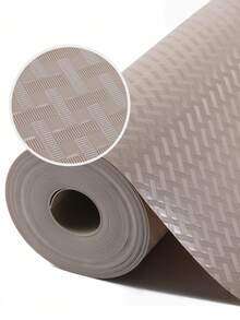 1 rollo de 30 cm x 100 cm de revestimiento de estantes de EVA beige no adhesivo, a prueba de agua y aceite, para gabinetes de cocina, refrigeradores, cajones, armarios, forros de refrigeradores, protector de estantes de cocina resistente y reutilizable - Caqui - Ver 8