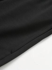 GymBeat Men's Casual Sports Letter Print Drawstring Waist Shorts, Summer - Black - View 3