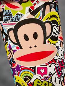 Paul Frank X SHEIN 500毫升/16盎司真空隔热不锈钢杯，配1个防漏盖，适用于冷热饮，适用于大多数车载杯架 - 黑色 - 查看 10