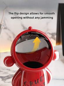 Zazumi 1pc Mini Desktop Trash Can With Lid Cute Cartoon Small Garbage Bin For Home Office Car Dining Tabletop Organizer Christmas Stocking Fillers Holiday Gift Ideas Must Haves - Desktop Kubao - View 6