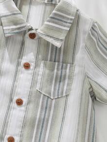 Cozy Pixies Bộ đồ polo cho bé trai - màu xanh lá - Xem 3