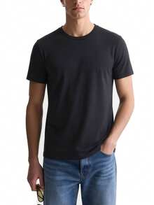 2 Pack Men's T-Shirts Black - 黑色 - 查看 4