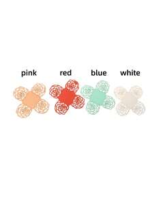 20个蕾丝纸糖果盒 - 优雅甜点杯，带磁性翻盖，适用于婚礼回礼、母亲节礼物和烘焙工具收纳 - 彩色 - 查看 5