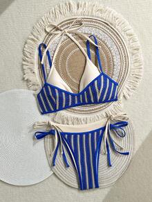 Bonvoyette Bộ bikini hai dây kiểu dáng mùa hè, quần bikini tam giác, đồ bơi dự tiệc, bãi biển ngoài trời, hồ bơi, năm mới, Giáng sinh, gợi cảm, quyến rũ, không gọng, thanh lịch, ngọt ngào, thường ngày, bikini hai dây, đồ bơi - Nhiều màu - Xem 12
