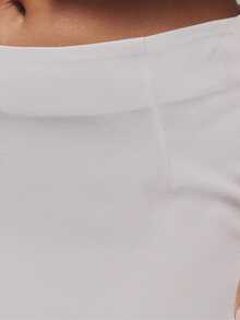 MUSERA Chân váy maxi cạp thấp kẻ sọc, thích hợp cho kỳ nghỉ hè, thanh lịch, thường ngày, dễ thương, đi làm, văn phòng, dự tiệc, lễ hội. - trắng - Xem 5