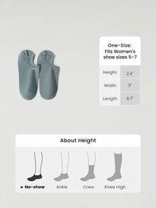GLOWMODE 3 Pairs Invisible No-Show Socks Walk A Mile Soft Grip Daily Studio Workout Gym - Army Green - View 7