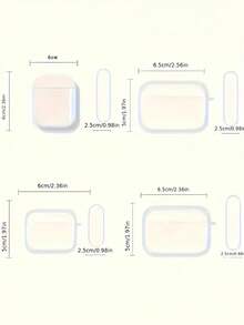 1 chiếc ốp lưng cứng màu đen họa tiết 8 quả bóng, chống sốc, chống trầy xước, tương thích với hộp sạc Apple iPods, chống rơi vỡ cho iPods 2, 3 Pro, Pro2, quà tặng cho nam và nữ. - Trong sáng - Xem 9