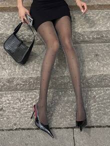 DAZY 女士紧身裤 - 黑色 - 查看 6