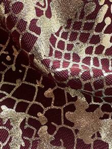Swim Vcay 2pcs/Set Snake Skin Textured Halter Neck Triangle Bra And Side Tie Thong Bikini Set,Purple Summer Y2k Beach Zebra Print Bathing Suit Swimwear - Multicolor - View 7