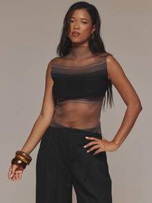 MUSERA Women Knit Tops - Black - View 1