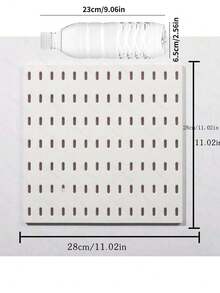 1pc Wall-Mounted Pegboard Shelf,Easy Installation,Thickened Wall Hanging Shelf,A Perfect Maximizing Solution For Your Bathroom, Kitchen, Living Room,Office - Multicolor - View 7