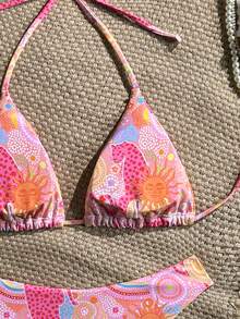 Swim Vcay Women's Sexy Halter Neck Beach Vacation Bikini 2 Pieces Swimsuit, Summer Zestiva Swimsuit - Multicolor - View 6