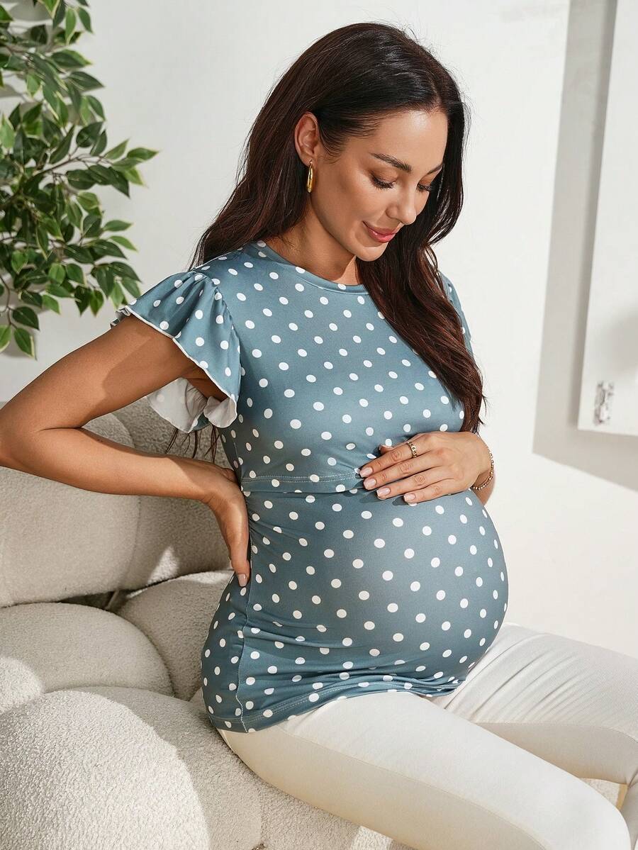 SHEIN Áo cho con bú - màu xanh lá - Xem 1